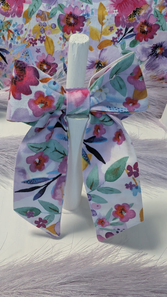 KKGF Blooming Into Spring Fabric Mini Bow