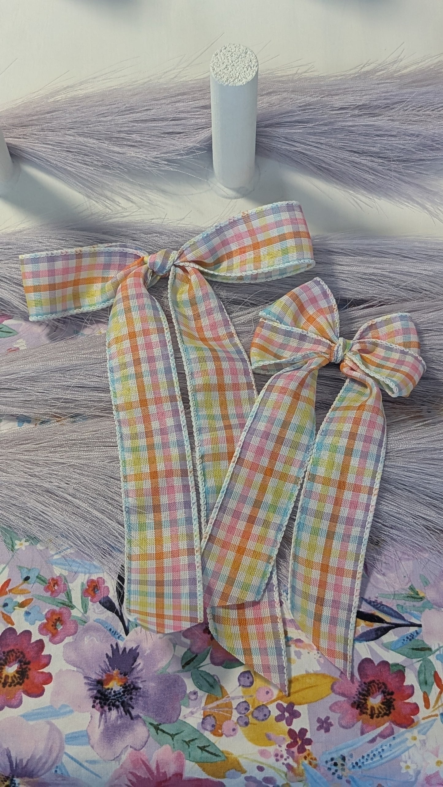 KKGF Two Muliti-color Ribbon Bow
